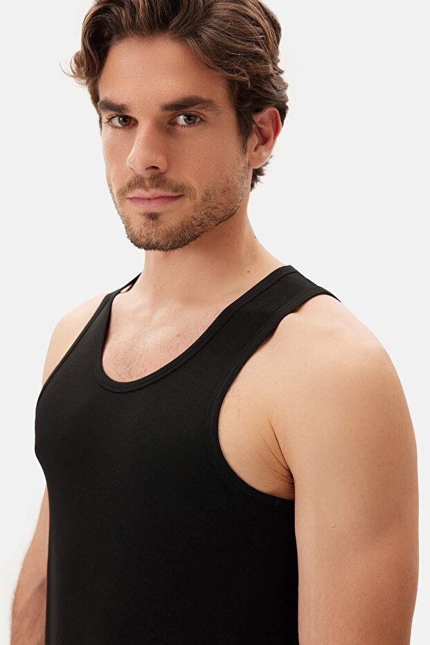 Siyah Basıc Modal Atlet - 5