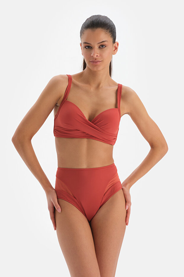 Kiremit Kaplı Bikini Üstü - 5
