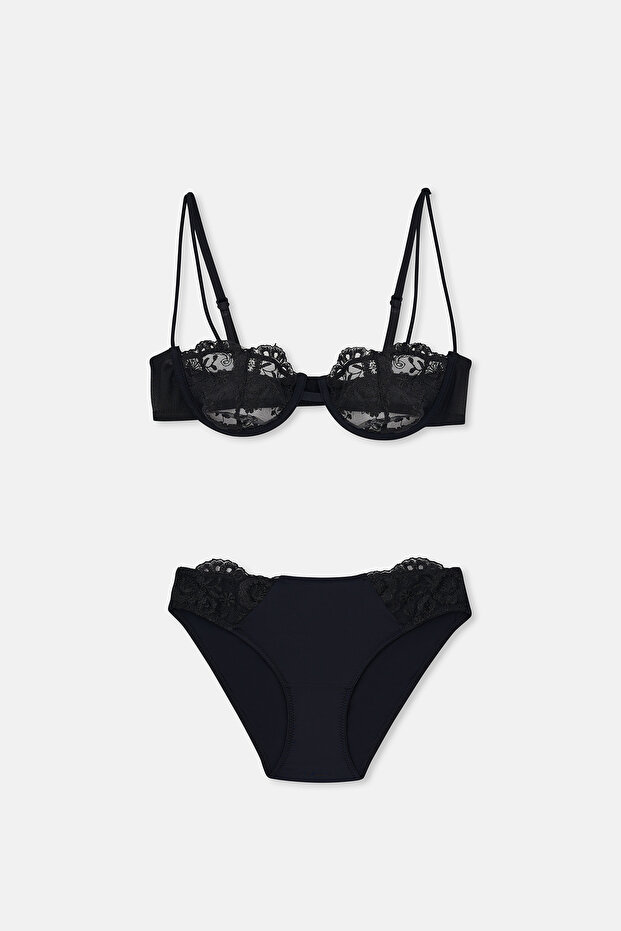 Ersk1190 Sapphire Lace Slip Panty Bra Tk.