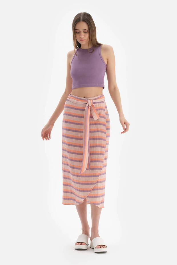 Lilac Ribbed Crop - 4