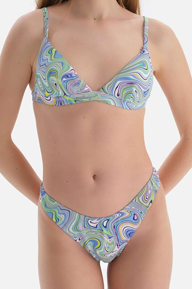 Šeříkově zelený Triangle Small Top Bikini - 5