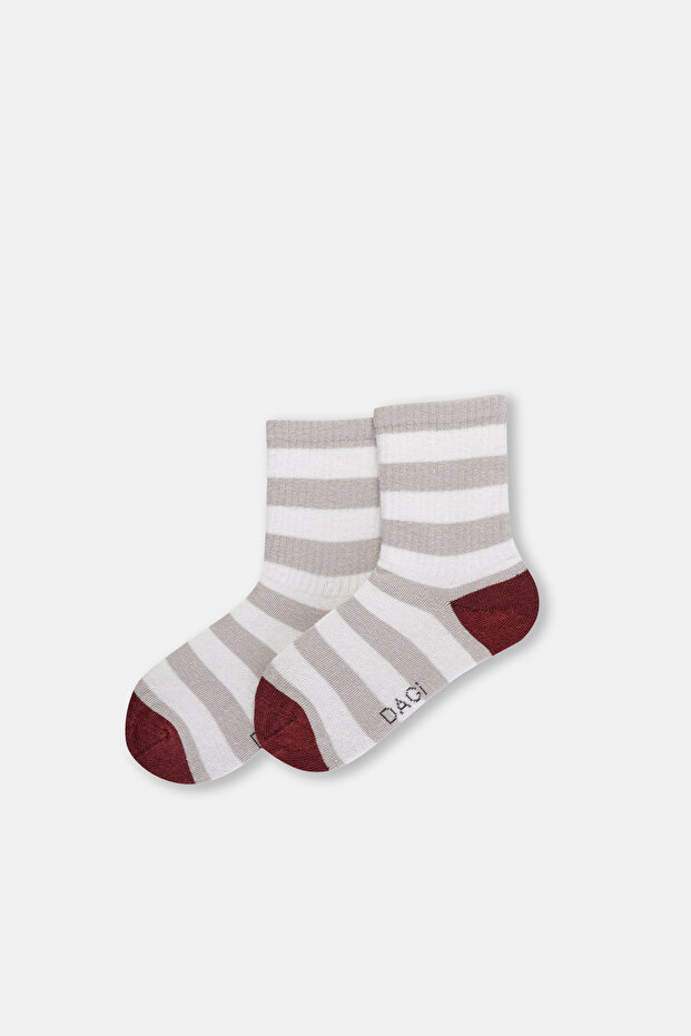 Pembe Kız Çocuk Trouble Maker Çorap 2'Li - 5