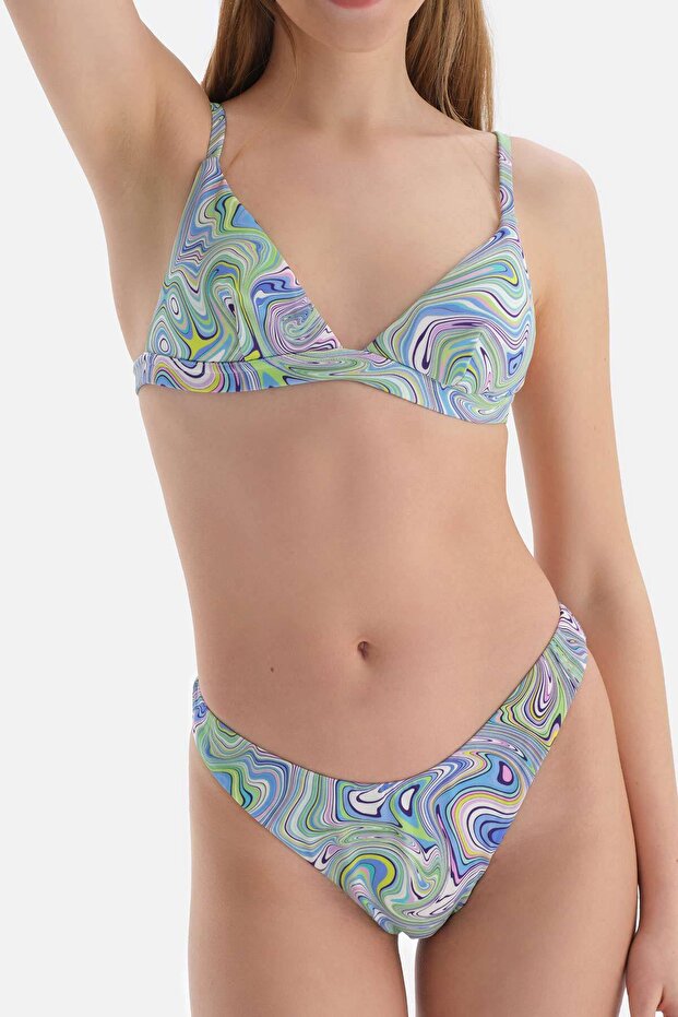 Šeříkově zelený Triangle Small Top Bikini - 6