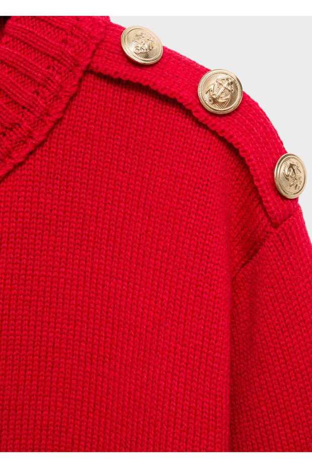 Strass taşlı triko kazak - 6