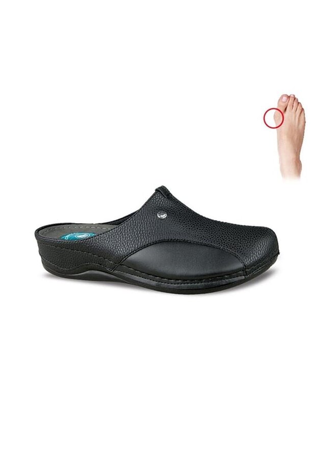 9946-24 Rk-370 Black Women's Wedge Slippers