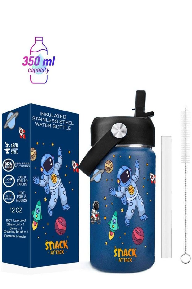 Kids Water Bottle for School Insulated water bottle with Straw Lid, Kids water bottle s
