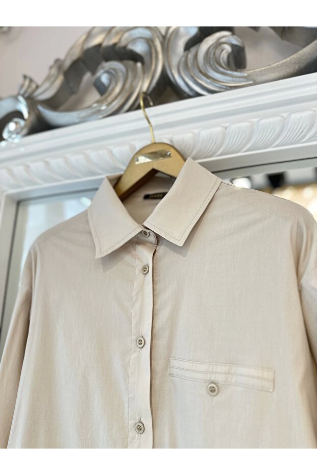 Gömlek - Bej - 4