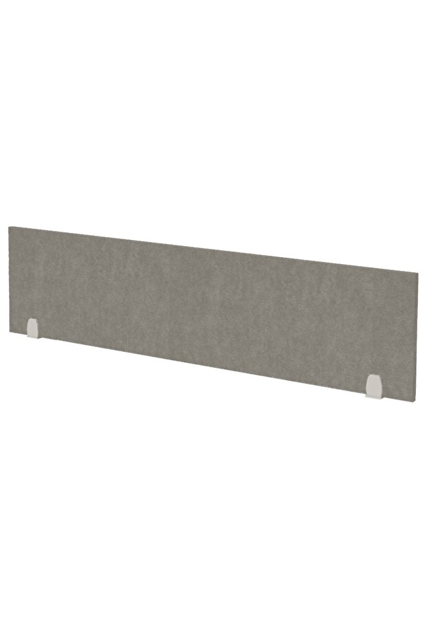 180x40 Acoustic Desk Privacy Divider Panel - Modern Grey Noise Reducing Partition