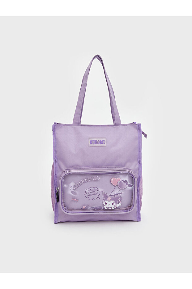 Lilac Kuromi Printed Girl's Shoulder Bag