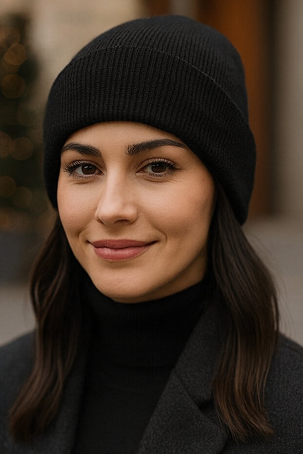 Premium Basic Düz Kadın Bere - 1