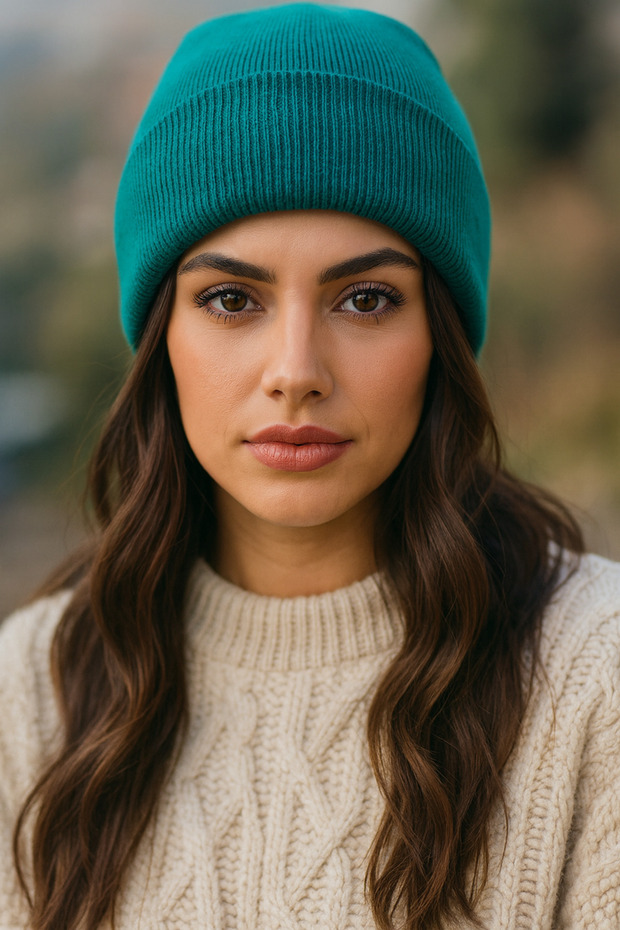 Premium Basic Düz Kadın Bere - 1