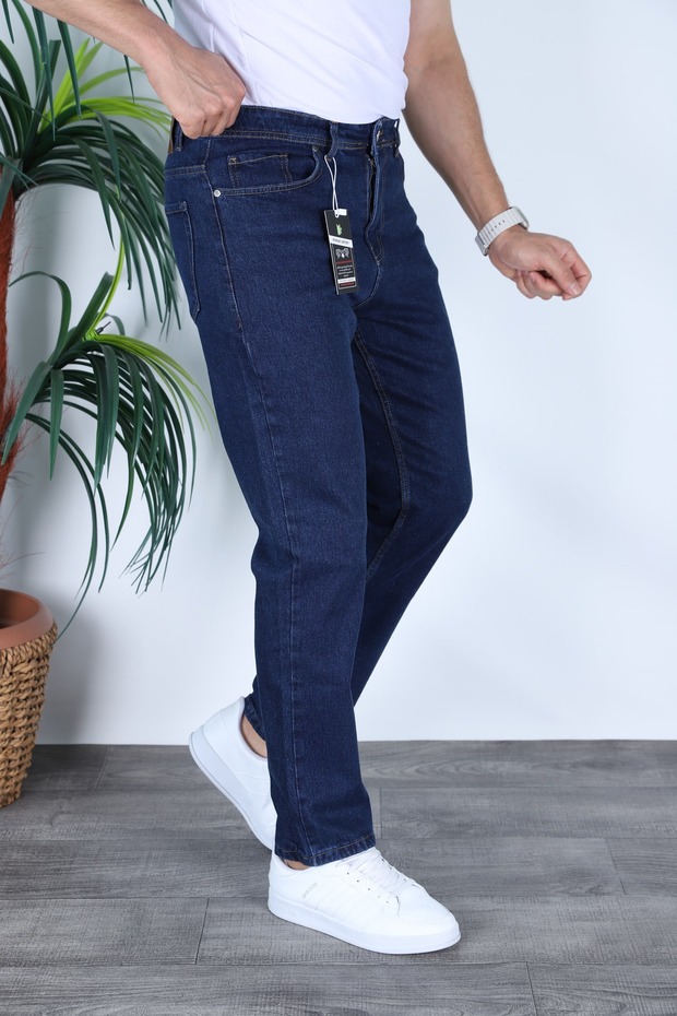 MAVİ TAŞLI REGULAR KALIP ERKEK PANTOLON - 2