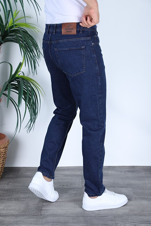 MAVİ TAŞLI REGULAR KALIP ERKEK PANTOLON - 3
