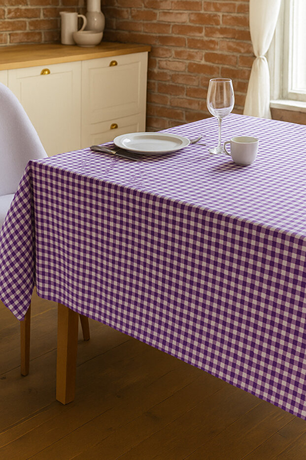 مفرش طاولة بنمط Gingham، غطاء للنزهة، قماش مائدة، غطاء لتغذية الطفل