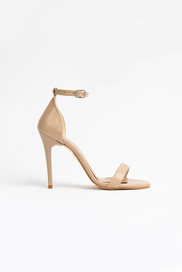 Tek Bantlı Yüksek İnce Topuklu Ayakkabı - 2