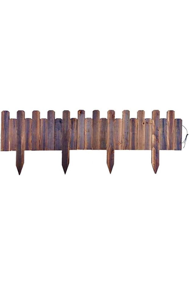 FFD Wooden Picket Fence Wooden Garden Border Landscape Edging