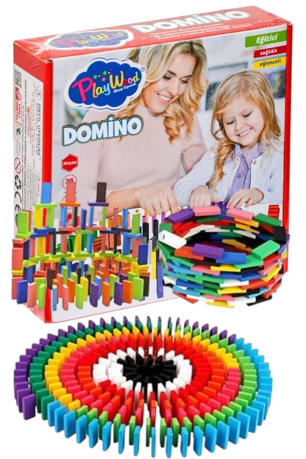 Quality Colorful Wooden Domino Game 100 Pieces 10 Colors Ony-388