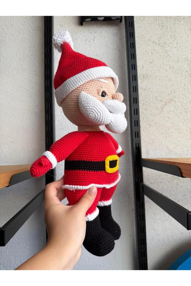 Noel Baba Örgü Bebek 46 cm - 3