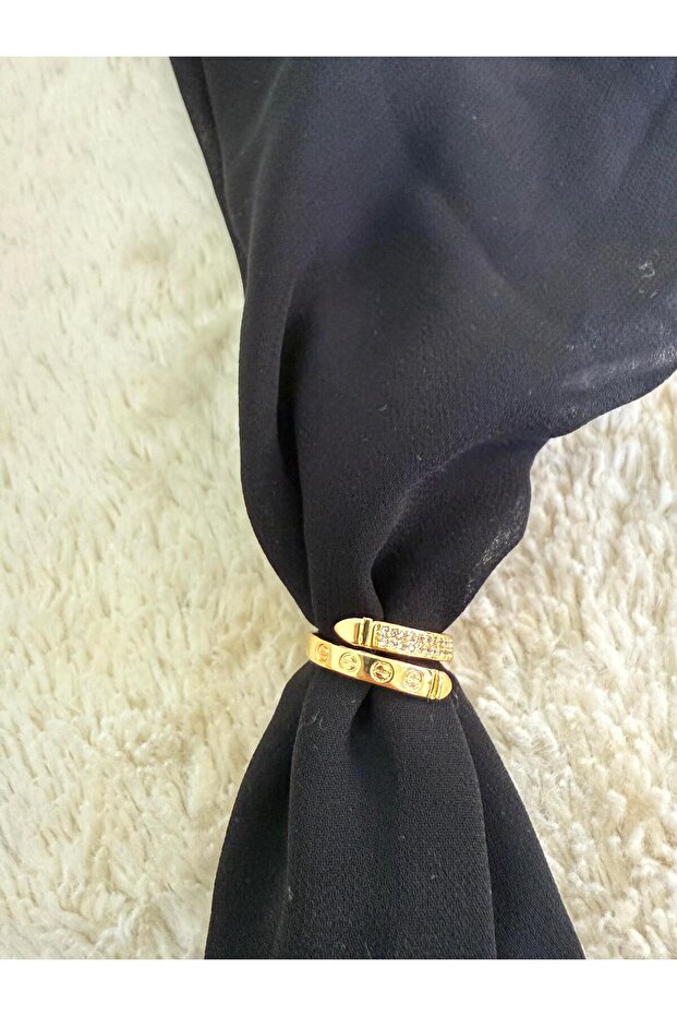 Zircon Stone Nail Ring Zircon Stone Brand Model Vip Gold Nail Model Ring