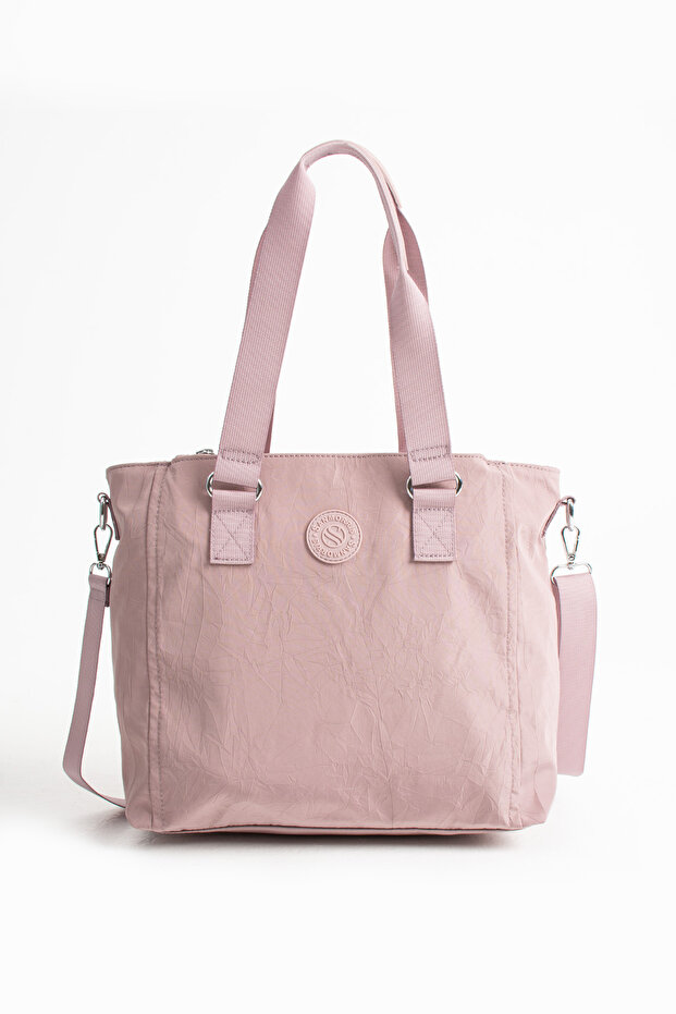Women's 4-Eye Waterproof Parachute Fabric Adjustable Cross Strap Hand and Shoulder Bag