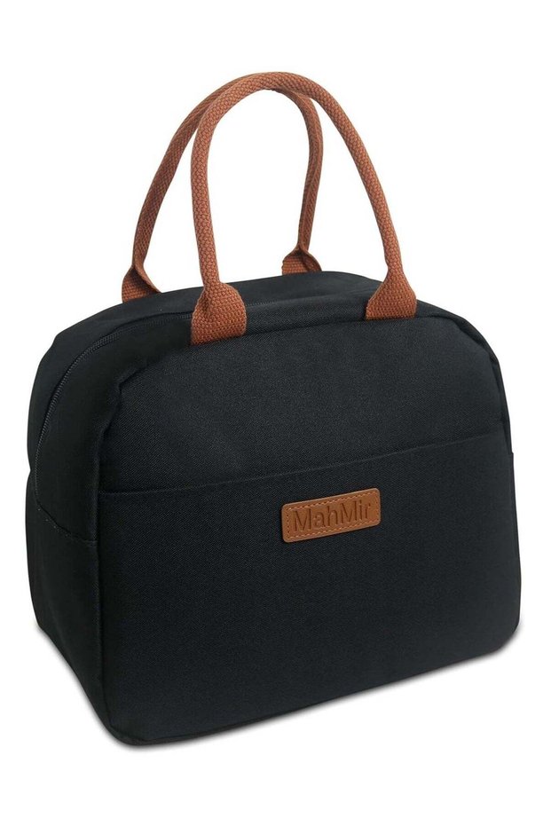 MahMir Insulated Lunch Bag for Men Women Kids with Strap Handles Wide Open Easy to Clean Insulated