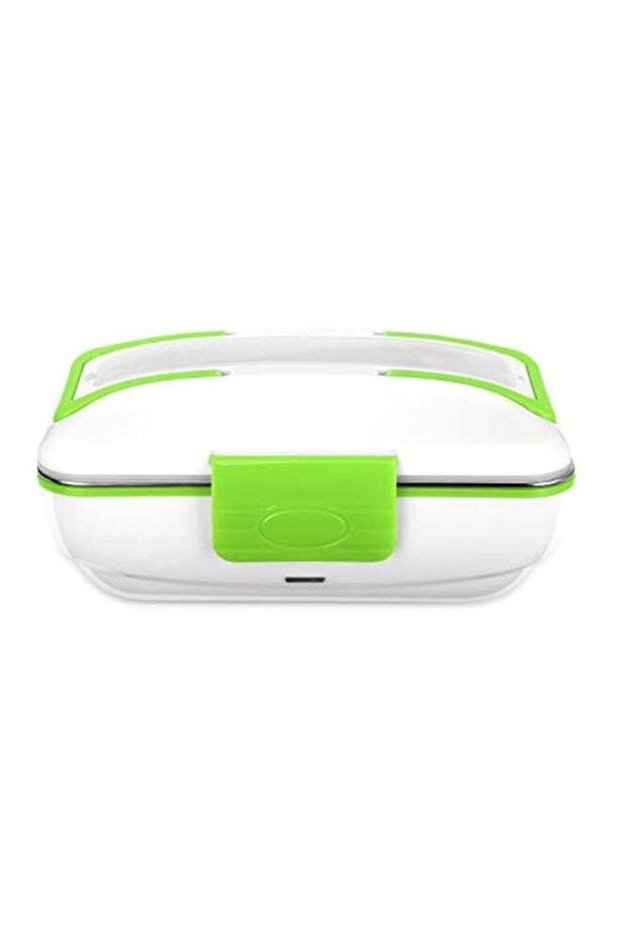 Stainless Steel Electric Heating Lunch Box Green/White/Silver