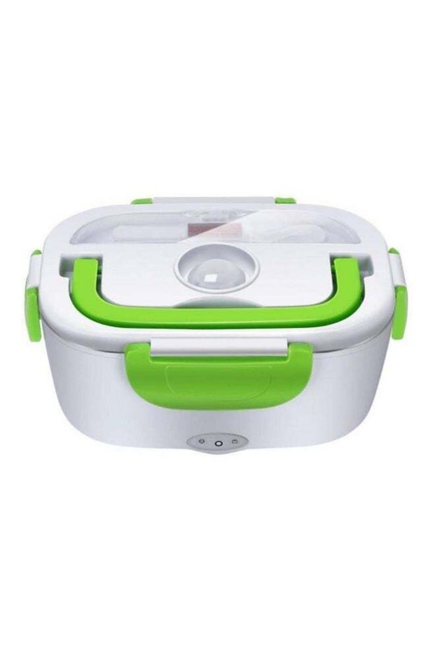 Electrical Lunch Box White/Green 22x15x10cm