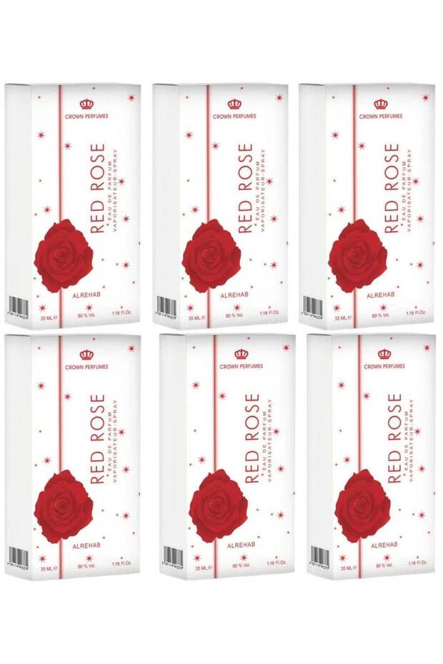 Red Rose Perfume Spray 35ml (Pack of 6)