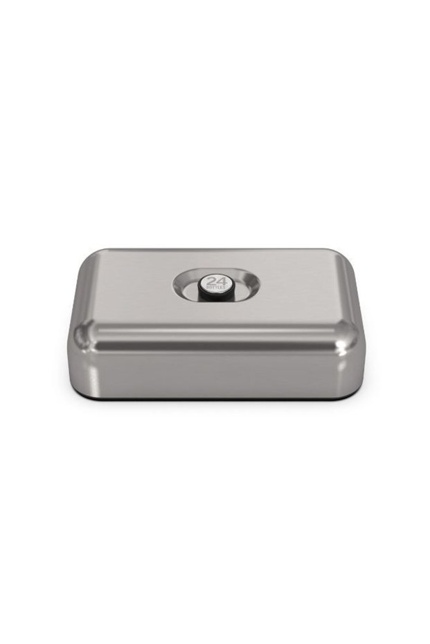 Microwave & Dishwasher Safe Lunch Box - Brushed Steel