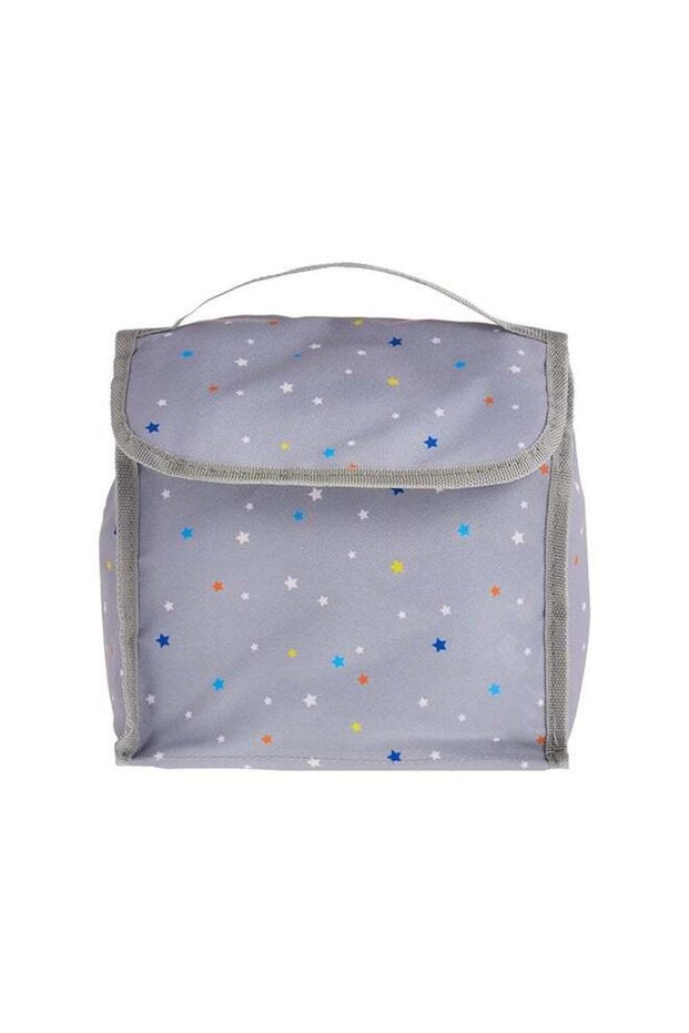 2 Pieces Home Pro Grey Lunch Bag with Food Container Multicolor