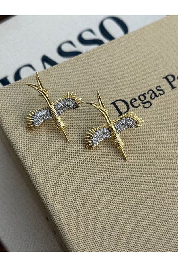 أقراط حجرية على شكل فينيكس - 1