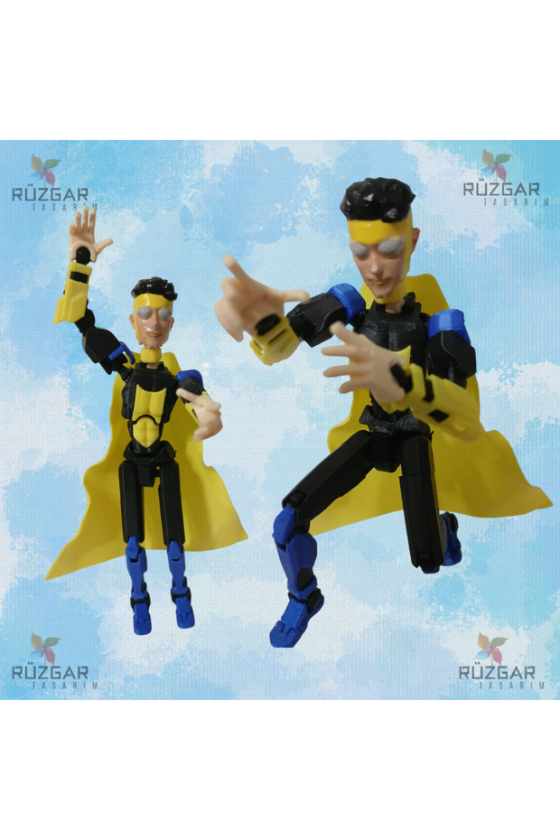 Invincible (Mark Grayson) Figure Dummy 13 All Joints Movable Robot Dummy Action Figure Toy - 2