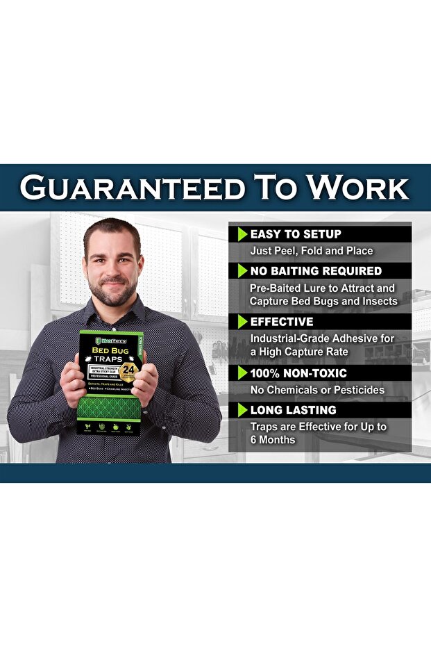 مصائد بق الفراش (24 مصيدة) مصائد غير سامة لاكتشاف بق الفراش - 2
