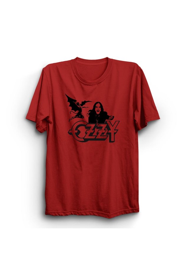 Ozzy Osbourne, with Black Sabbath Logo, Rock Metal Music Band, Unisex, 100% Cotton T-Shirt