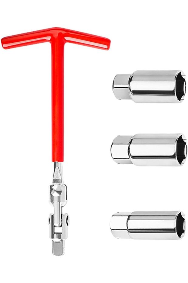 Spark Plug Socket Wrench - Auto Socket Wrench Removal Tool, Multi-Functional Spark Plug Socket - 1