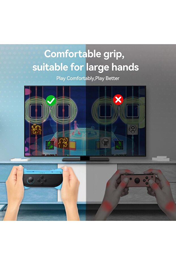 2 Pack Nintendo Switch 2 Joycon Controller Grips Game Card Storage Handheld Joystick Remote Control - 4