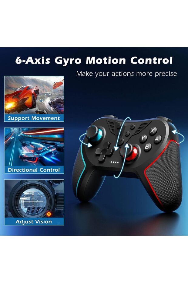 Switch Controller Switch/Switch Oled/Switch Lite Switch Pro Controller Wireless Hall Joystick - 6