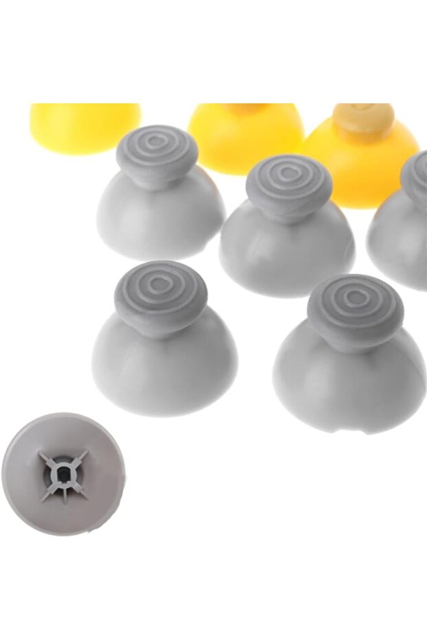 6Pcs Yellow Grey Replacement Analogue Analog Sticks Thumbstick Gamecube Controller Gamecube - 6