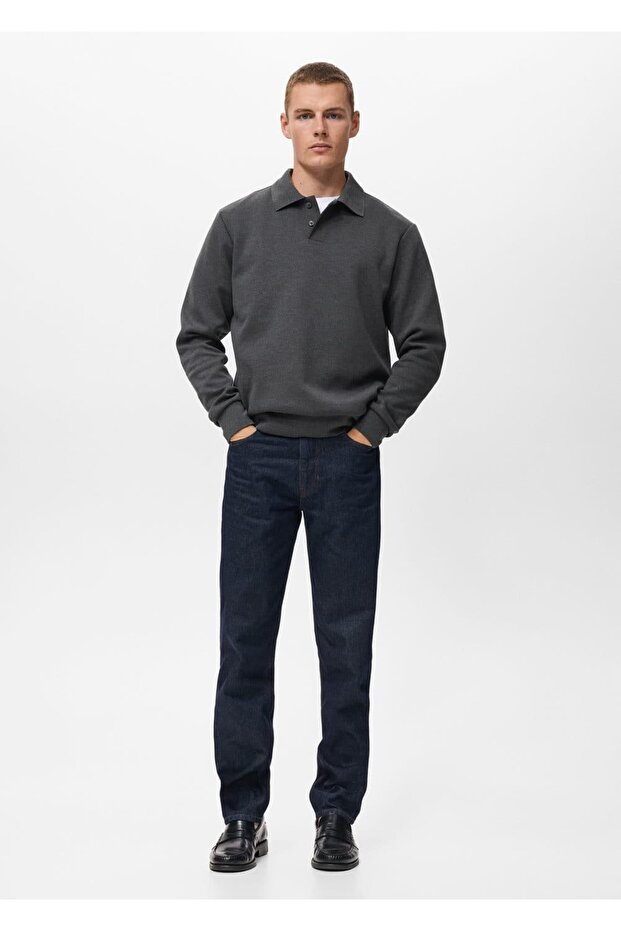 Regular kesim polo sweatshirt - 2