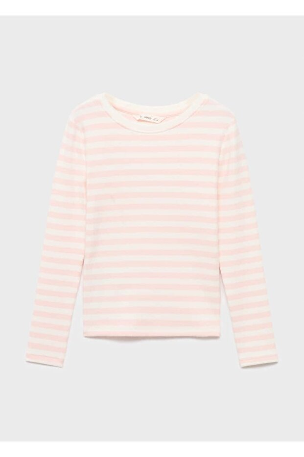 Çizgili basic tişört - 3