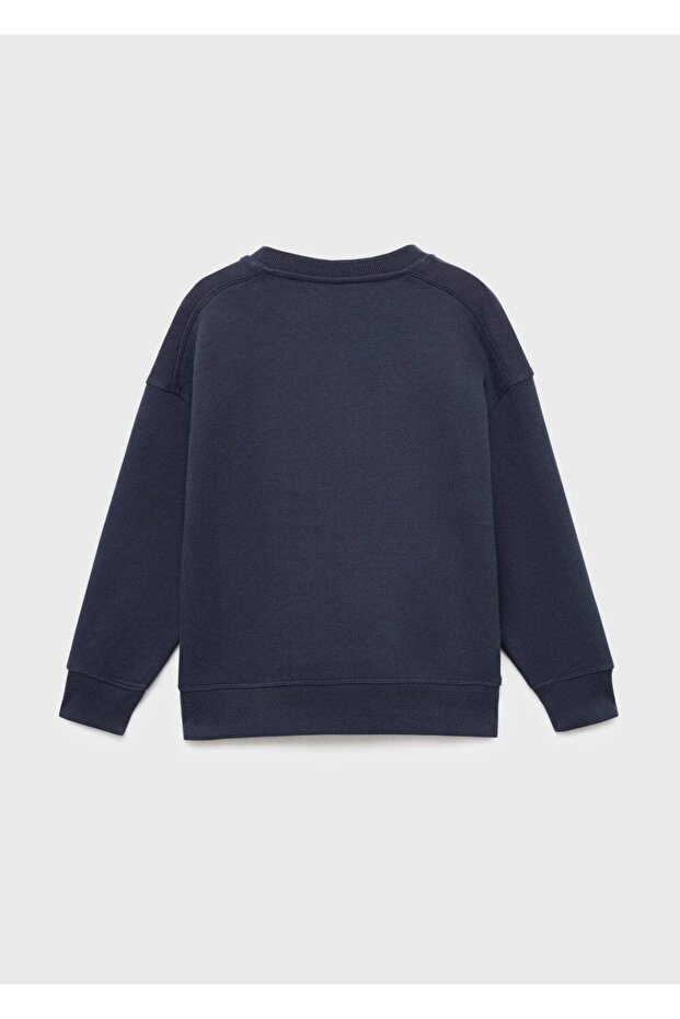 İşlemeli desenli sweatshirt - 4