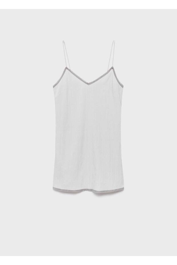 Dantel detaylı askılı gecelik - 3