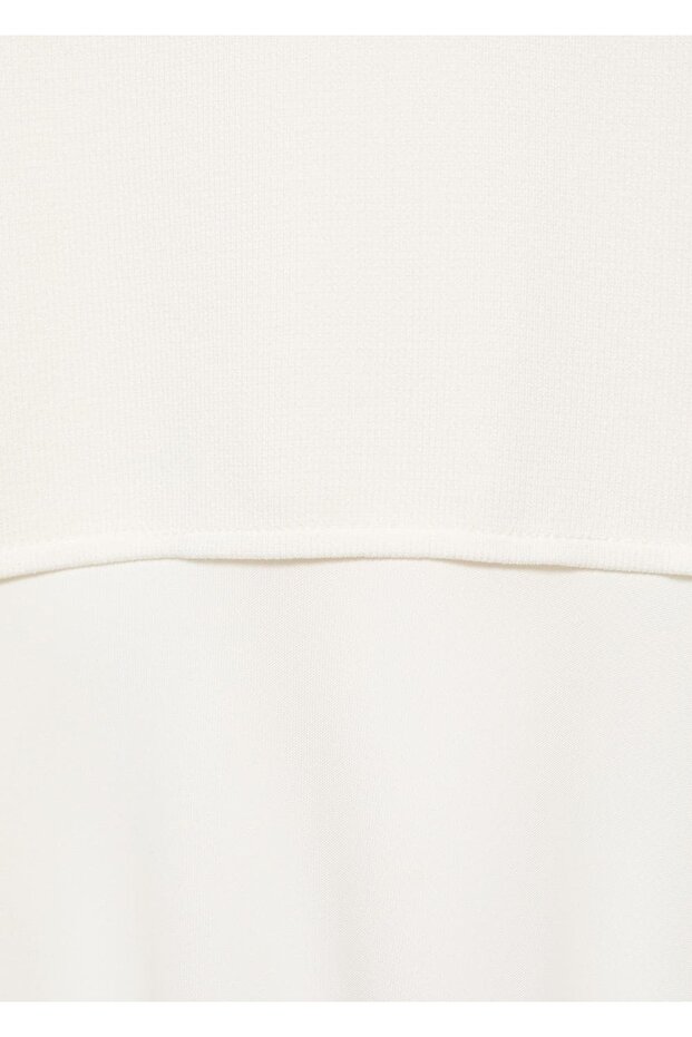 Karma desenli uzun elbise - 6