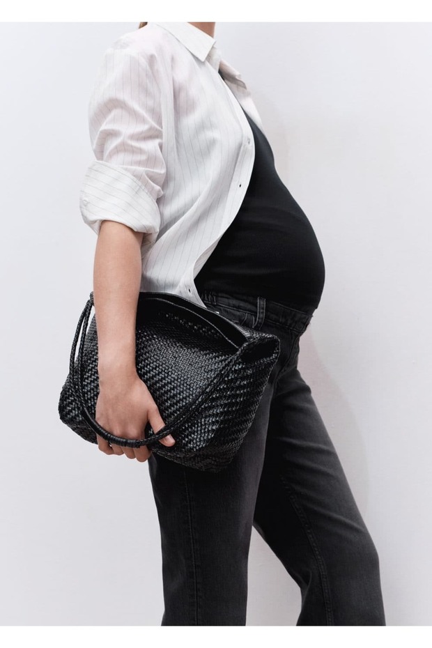 Düz kesim hamile jean - 5