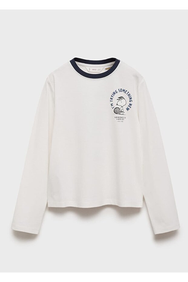 Snoopy baskılı tişört - 3