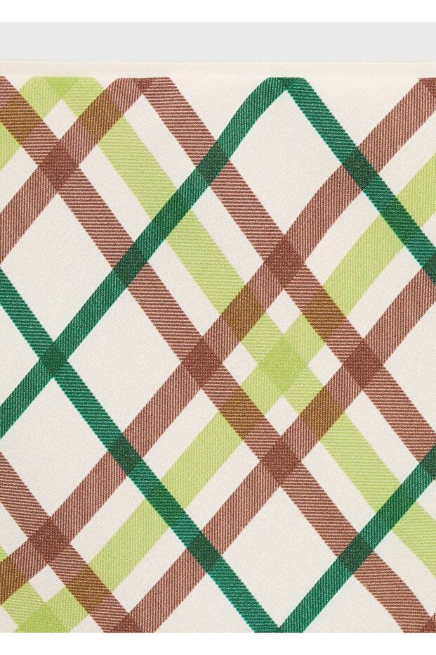 Kareli kısa etek - 5