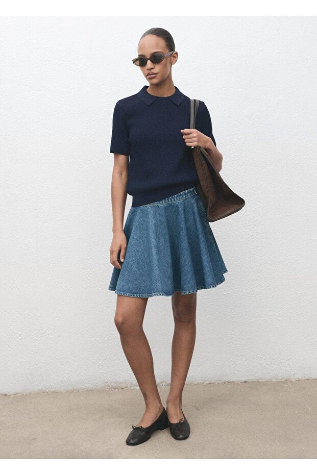 Kısa denim etek - 2