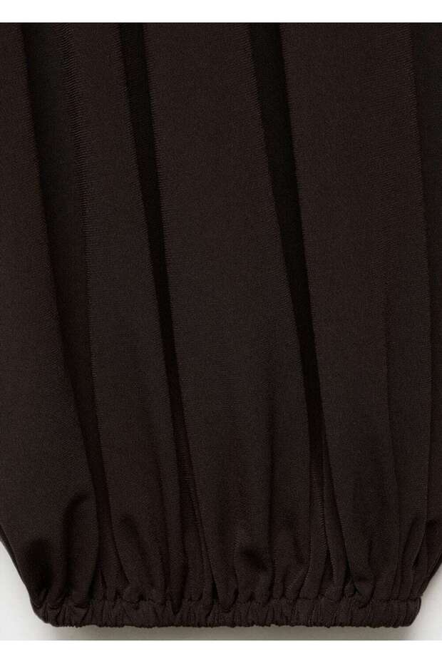 Beli lastikli balon pantolon - 7