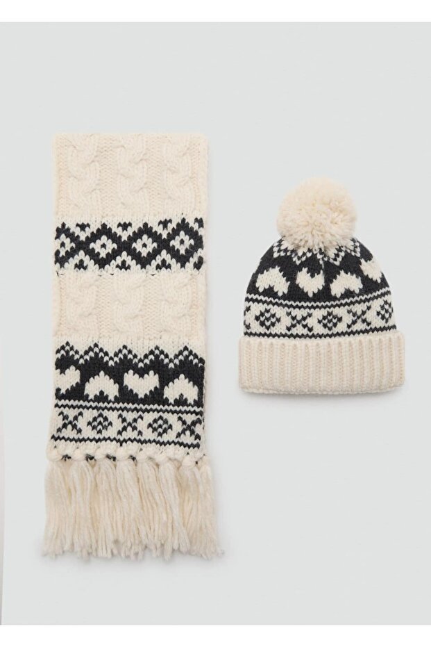 Ponponlu triko şapka - 4