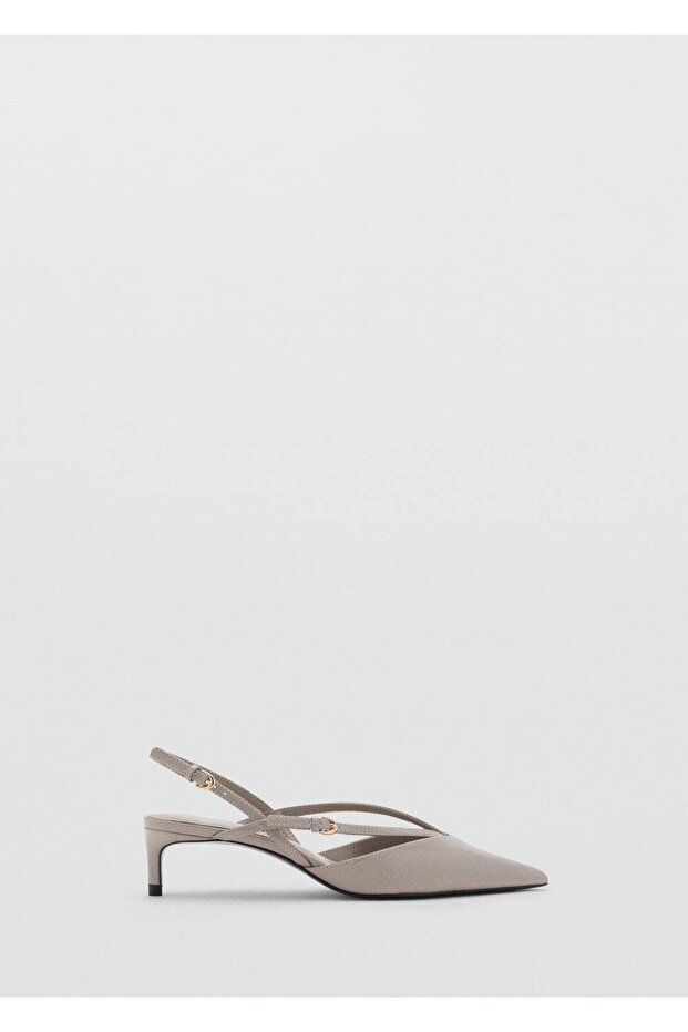 Bantlı kitten topuklu ayakkabı - 3